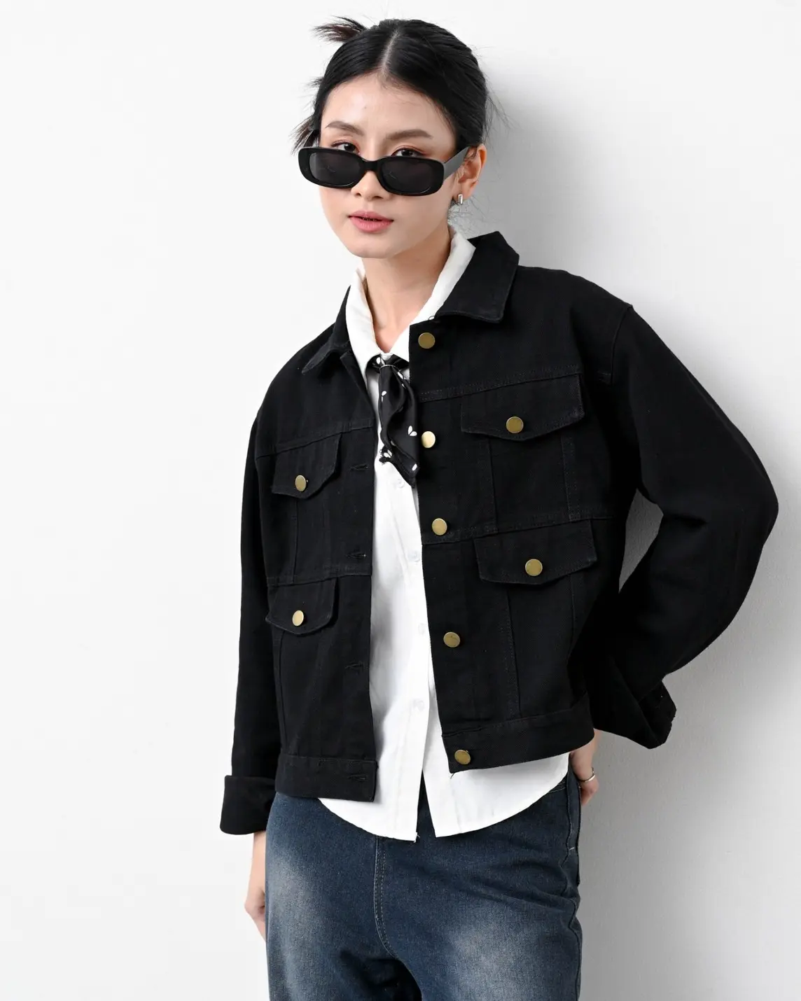 Xayla Denim Jacket Kode 167B Black - Image 3