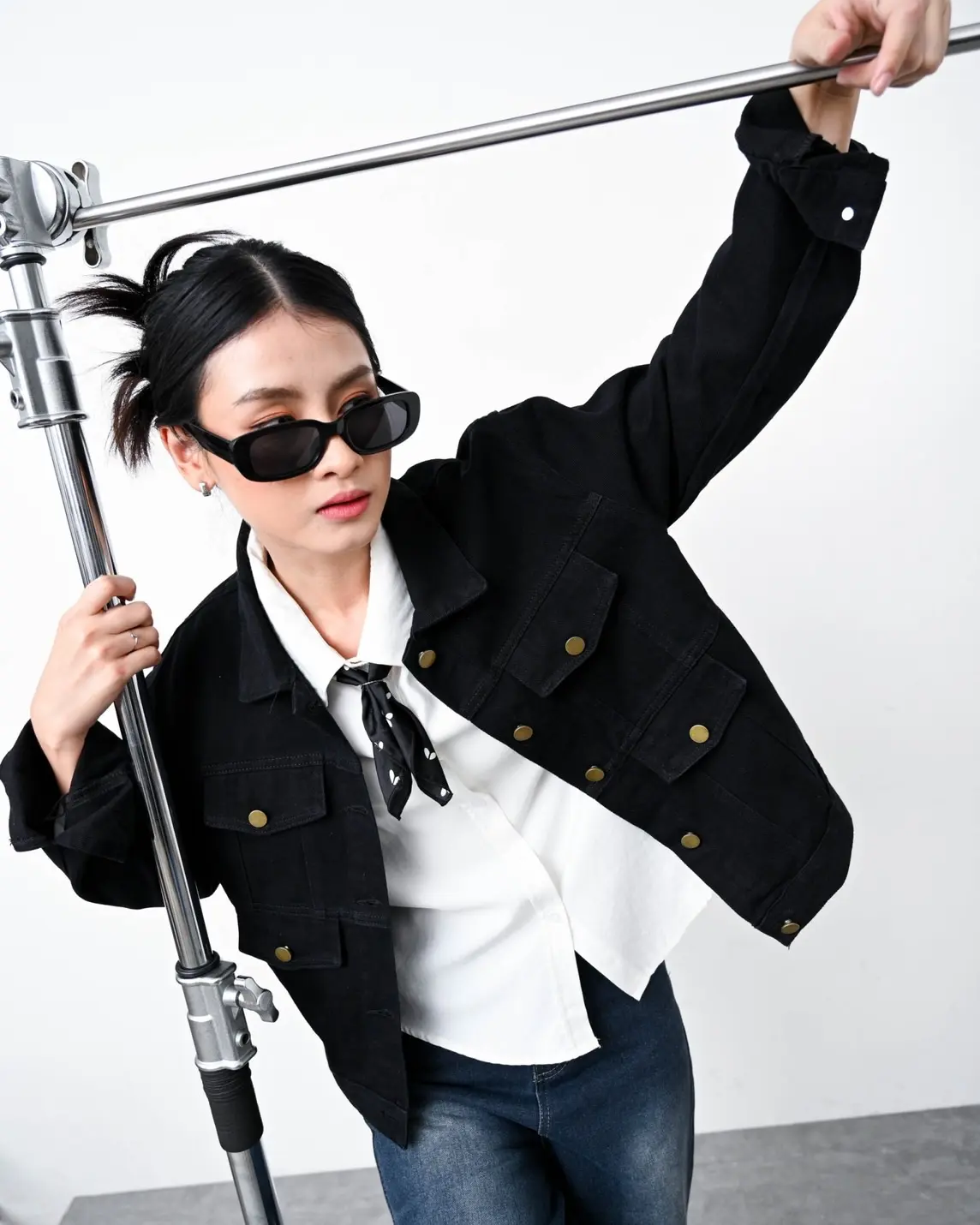 Xayla Denim Jacket Kode 167B Black