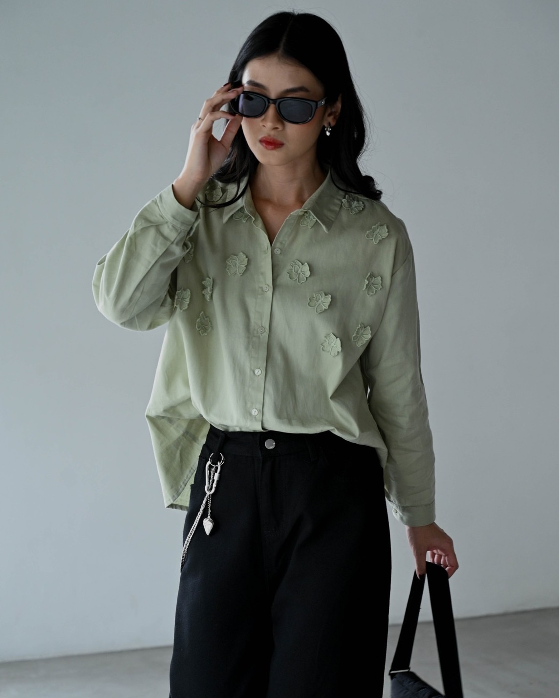 Fiana Shirt Kode 20263-1 Light Sage