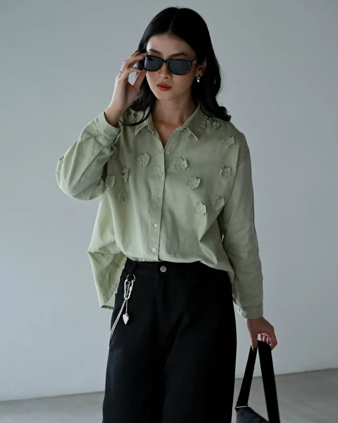 Fiana Shirt Kode 20263-1 Light Sage