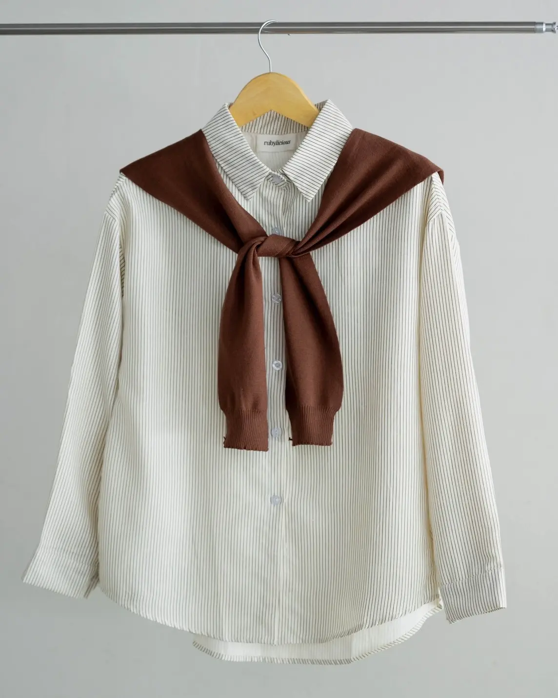 Akeyla Shirt Kode 141B Beige-Brown - Image 3