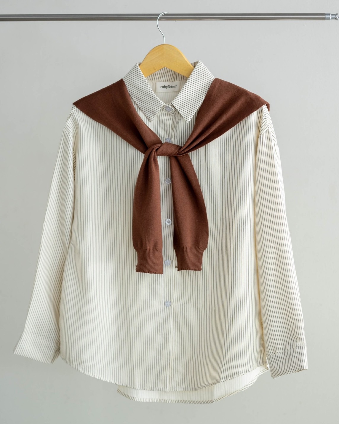 Akeyla Shirt Kode 141B Beige-Brown - Image 2