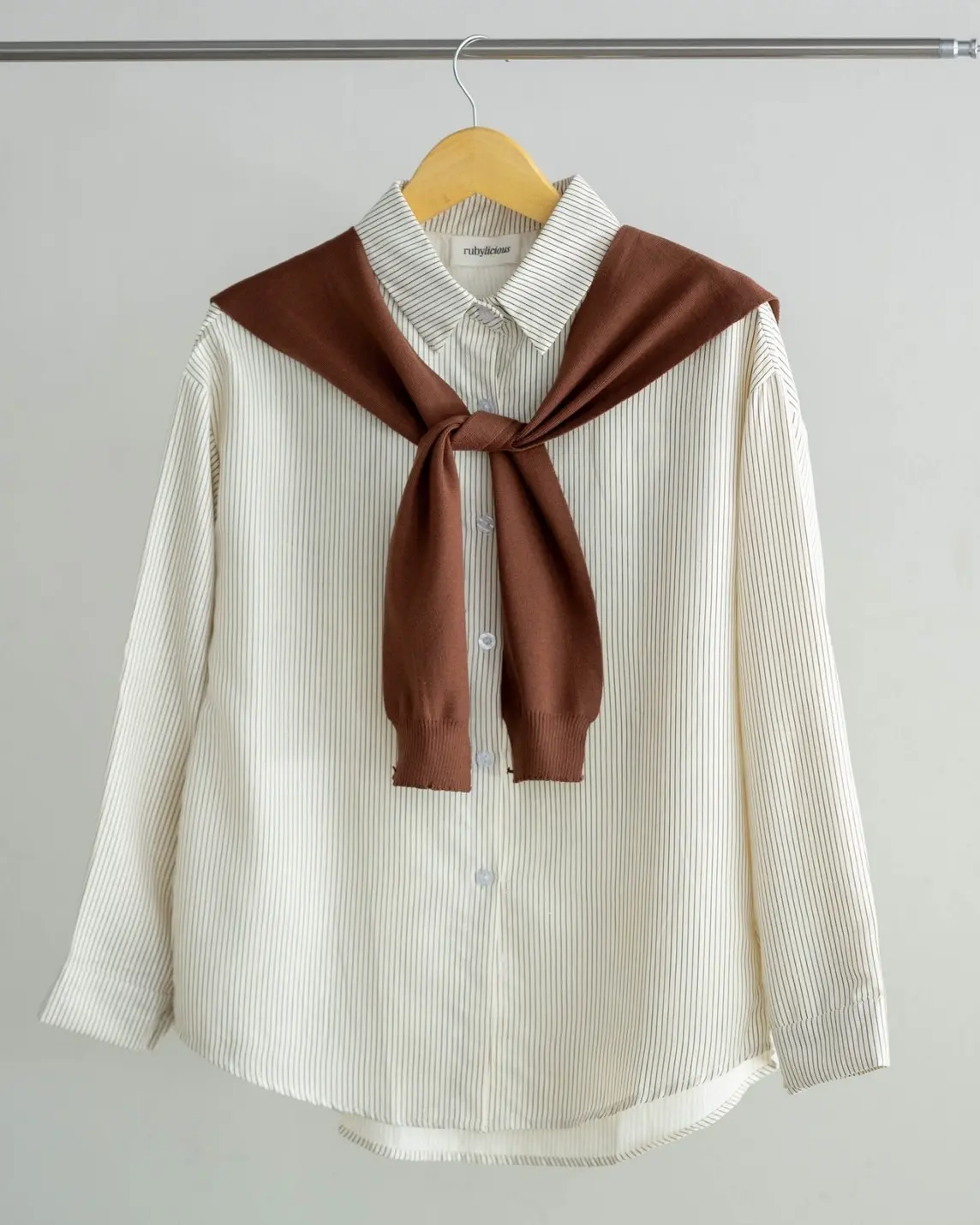 Akeyla Shirt Kode 141B Beige-Brown - Image 2