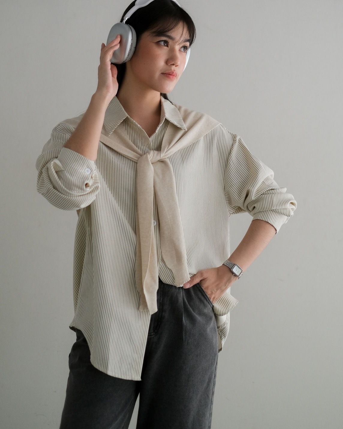 Akeyla Shirt Kode 141B Beige-Beige - Image 2