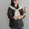 Akeyla Shirt Kode 141B Black-Beige