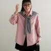 Akeyla Shirt Kode 141B Pink-Grey - Image 2