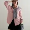 Akeyla Shirt Kode 141B Pink-Grey