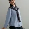 Akeyla Shirt Kode 141B Blue-Dark Grey - Image 3