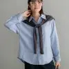 Akeyla Shirt Kode 141B Blue-Dark Grey - Image 2