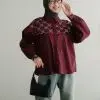 Ayara Shirt Kode 1381 Maroon - Image 2