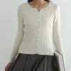 Biruni Cardigan Kode 287C Ivory - Image 2