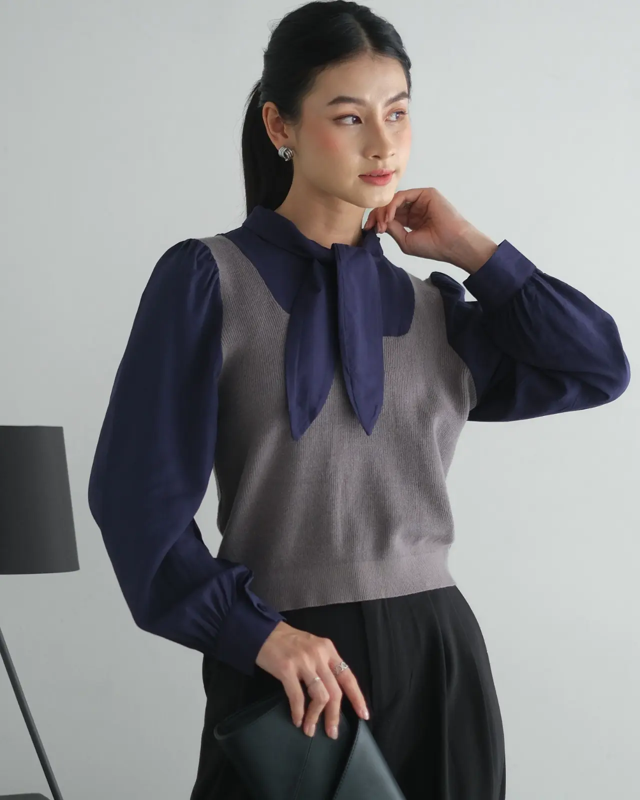 Brigita Shirt Kode 273C/8578 Dark Grey