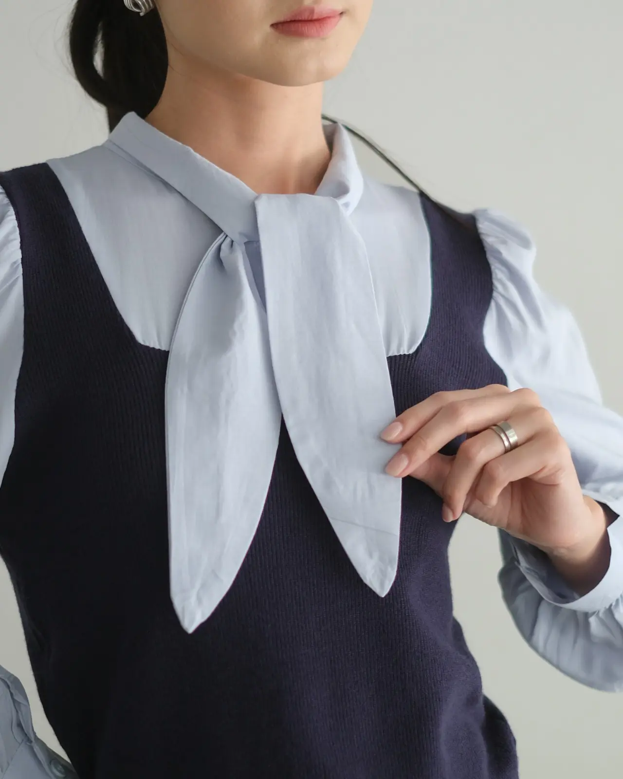 Brigita Shirt Kode 273C/8578 Navy - Image 2