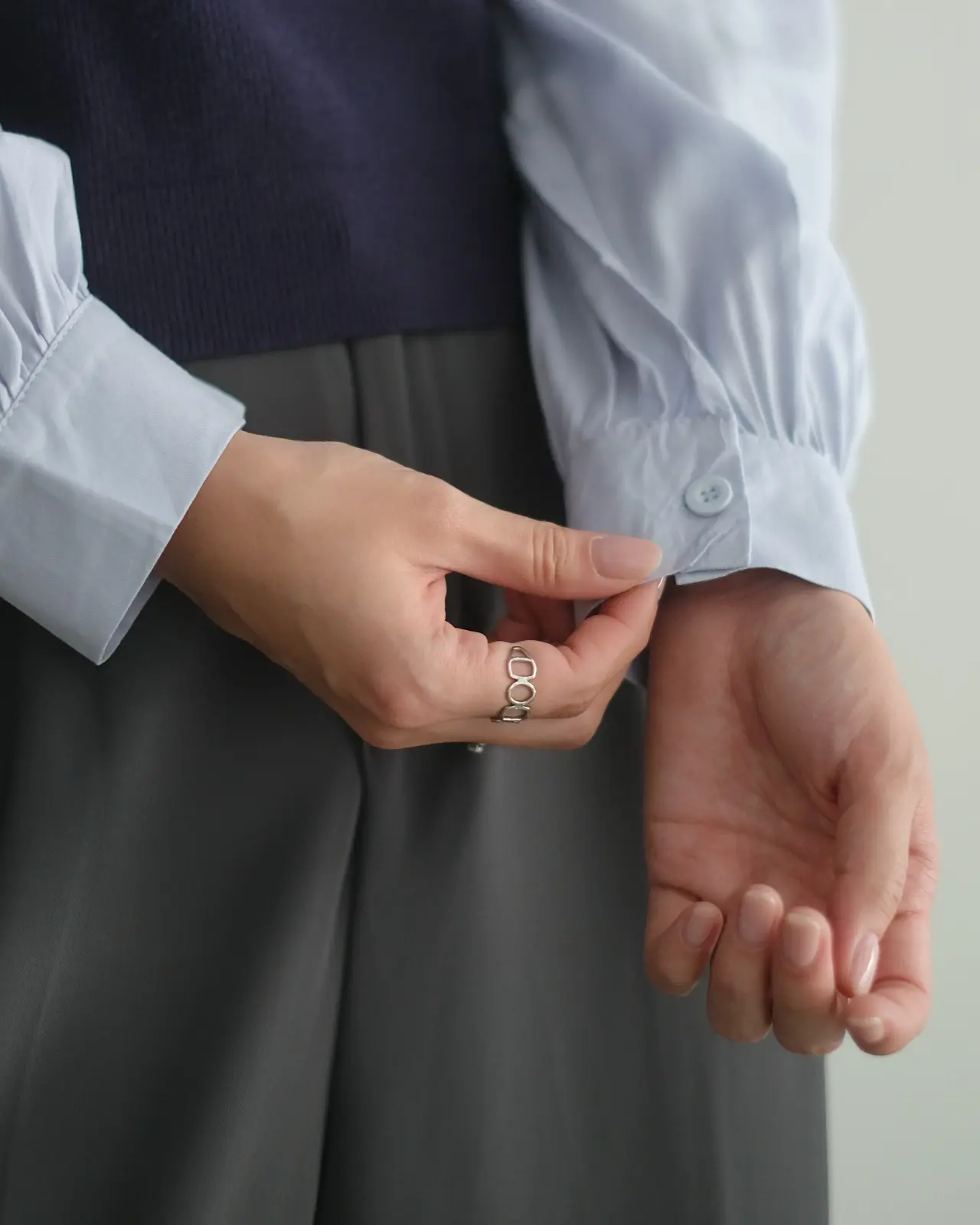 Brigita Shirt Kode 273C/8578 Navy - Image 3