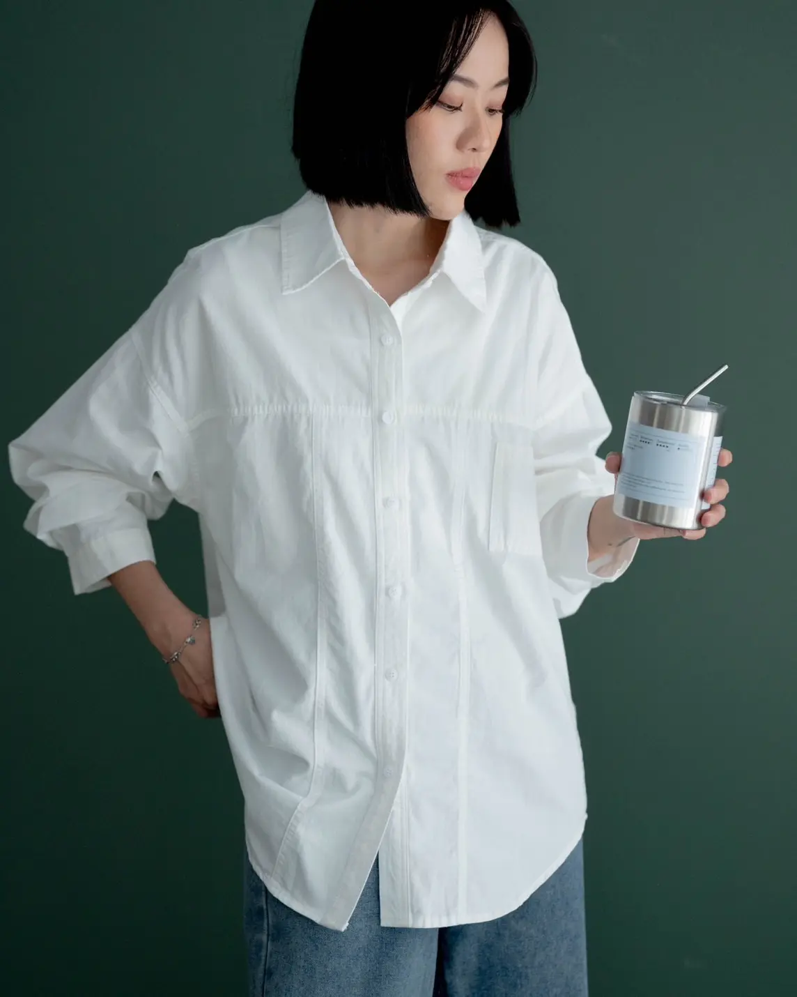 Brisha Shirt Kode 284C Broken White - Image 2