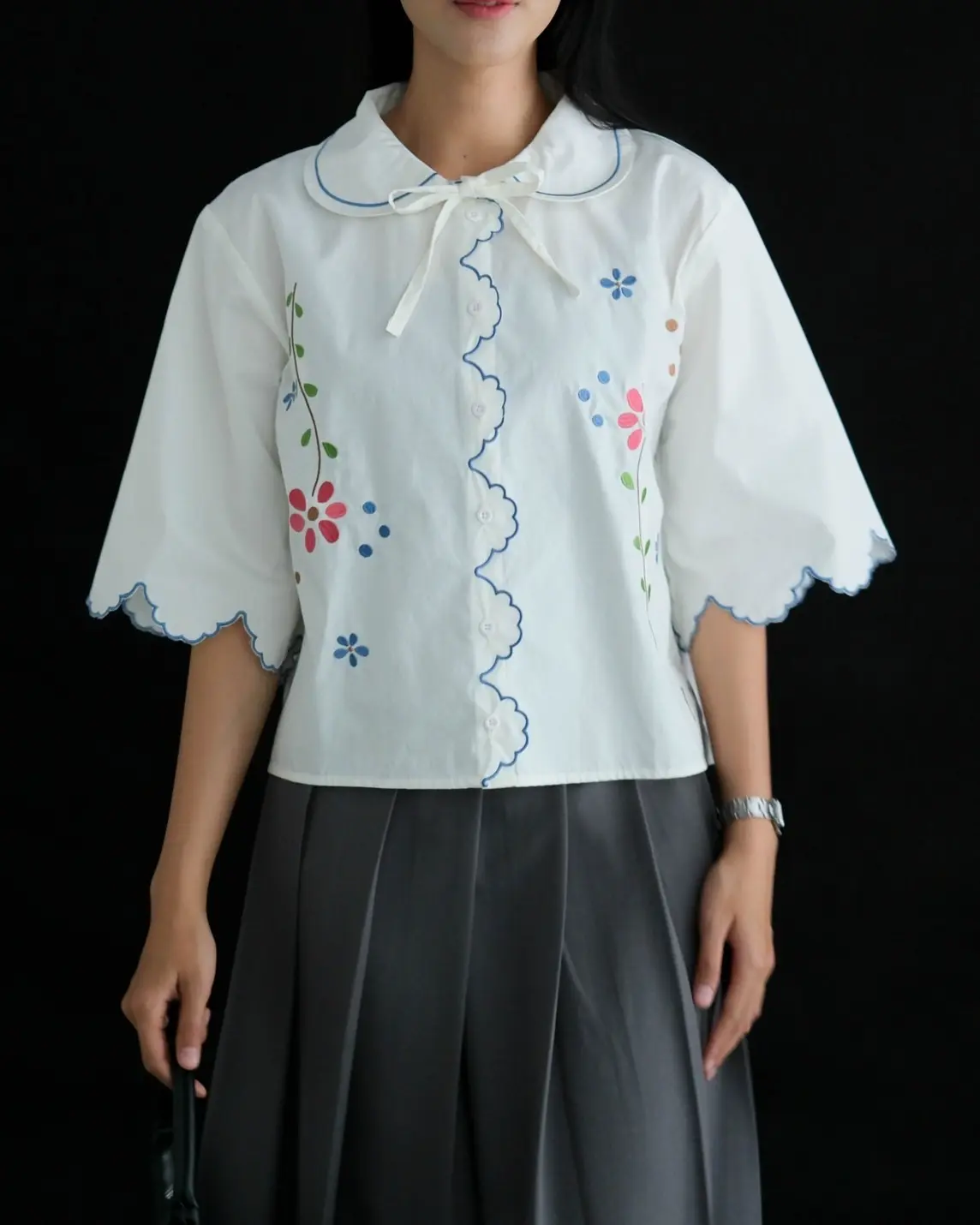 Dellia Shirt Broken White - Image 2