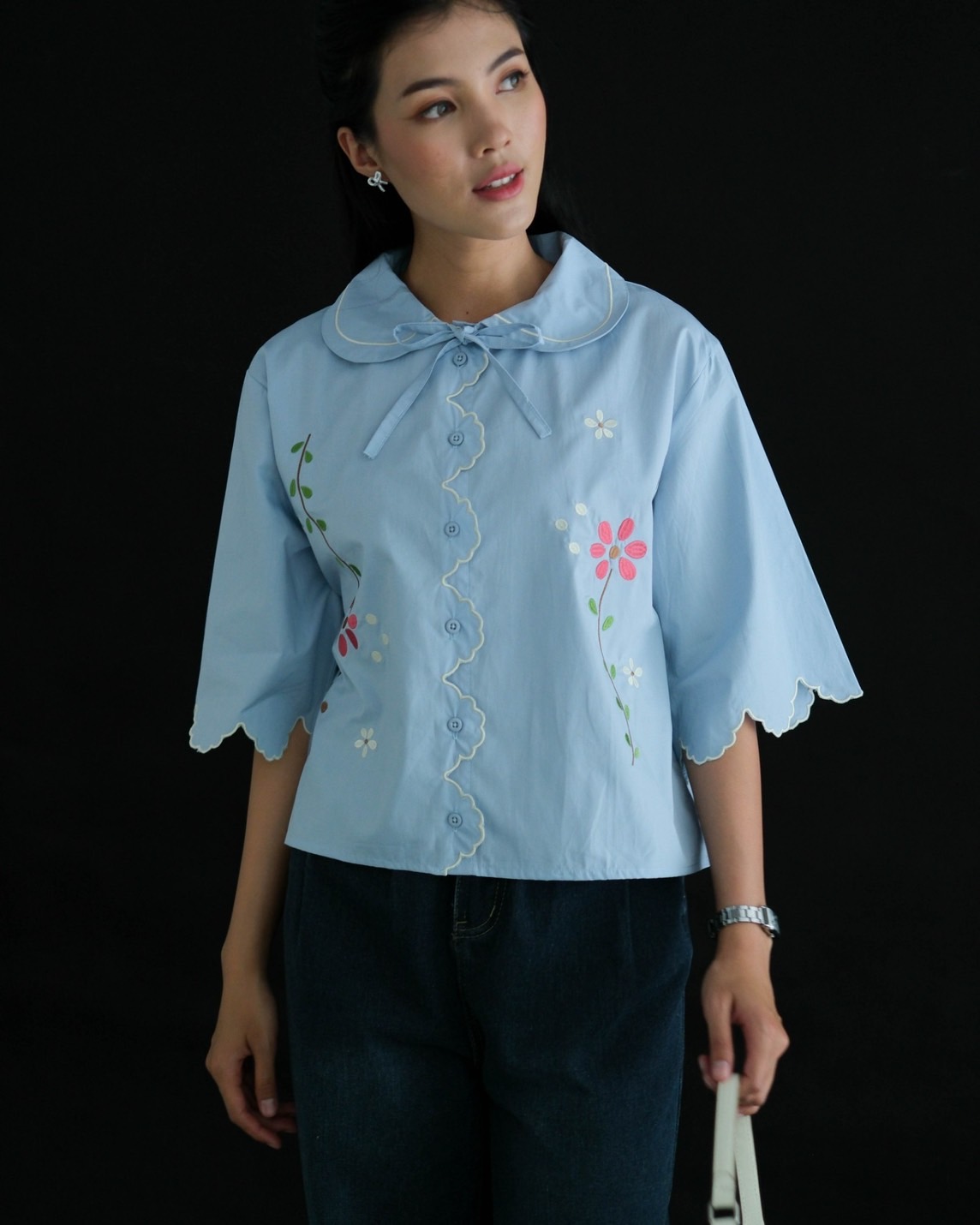 Dellia Shirt Blue - Image 3
