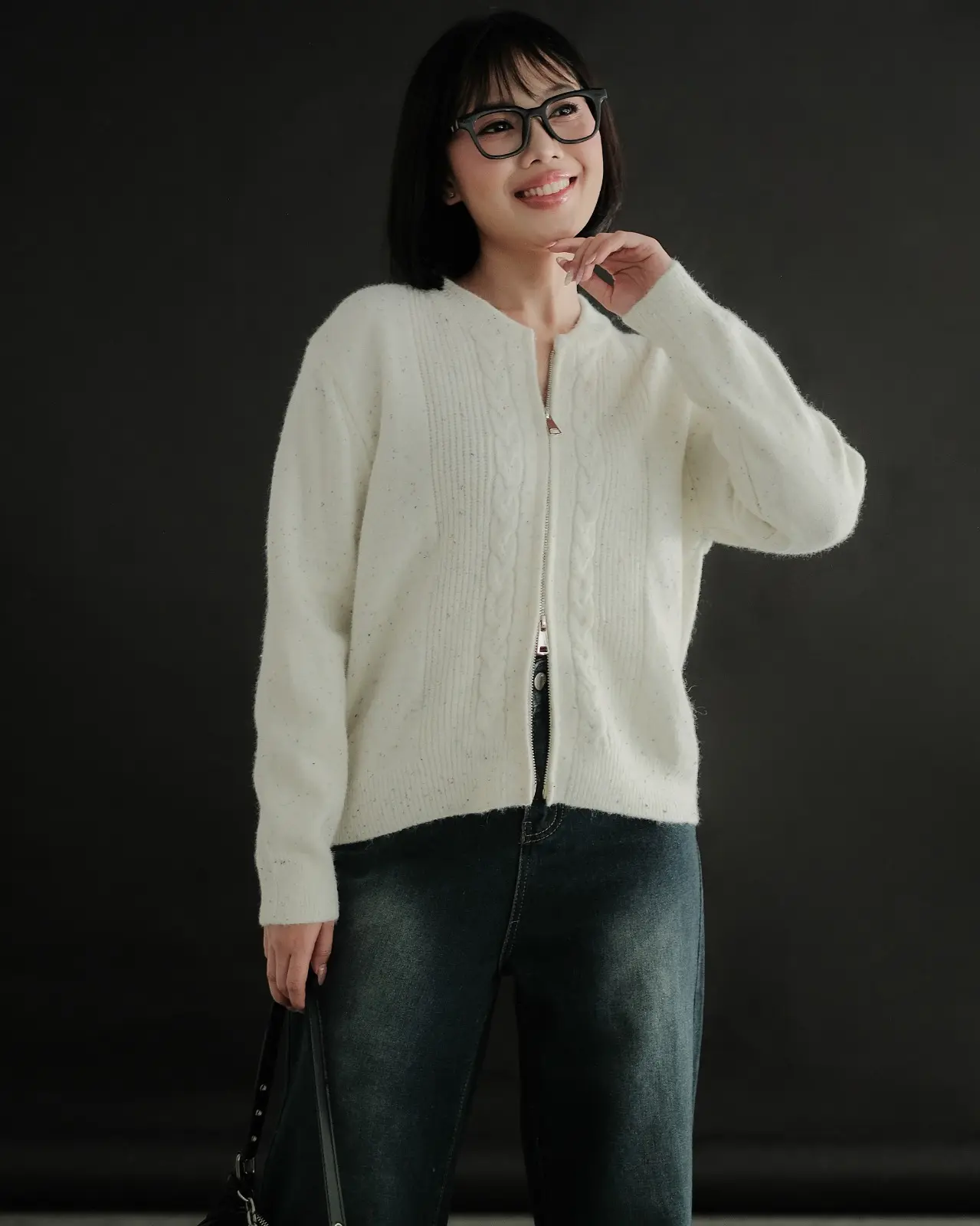 Elif Cardigan Kode 293C Broken White