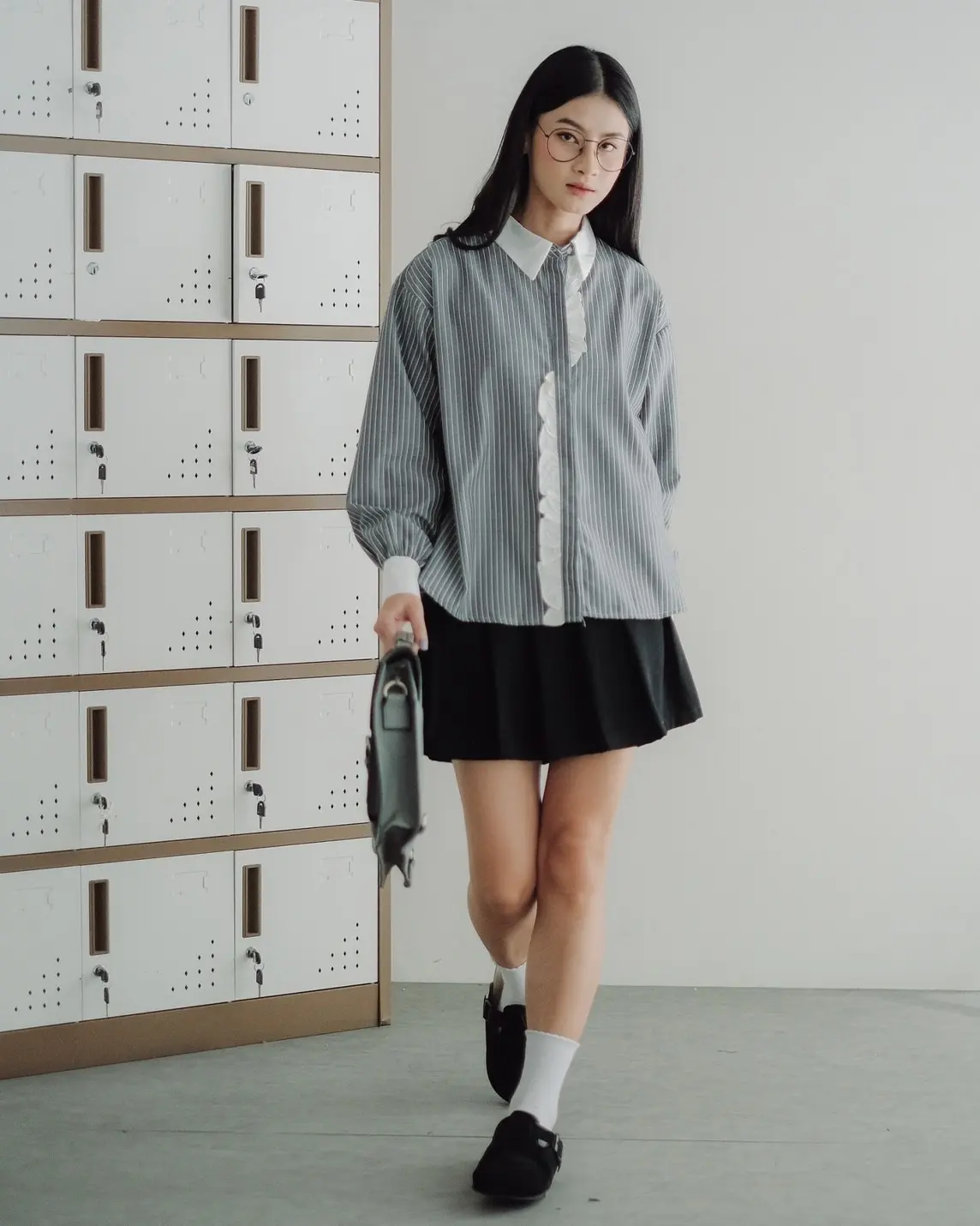 Evanya Shirt Kode 1390 Misty Black - Image 2