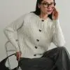 Frisca Cardigan Kode 240C Broken White