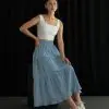 Noima Denim Skirt Light Blue - Image 3