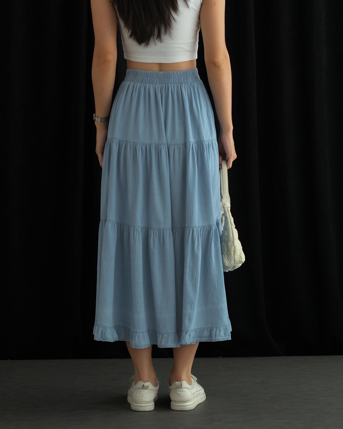 Noima Denim Skirt Light Blue - Image 4