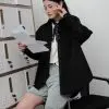 Raquel Corduroy Shirt Black