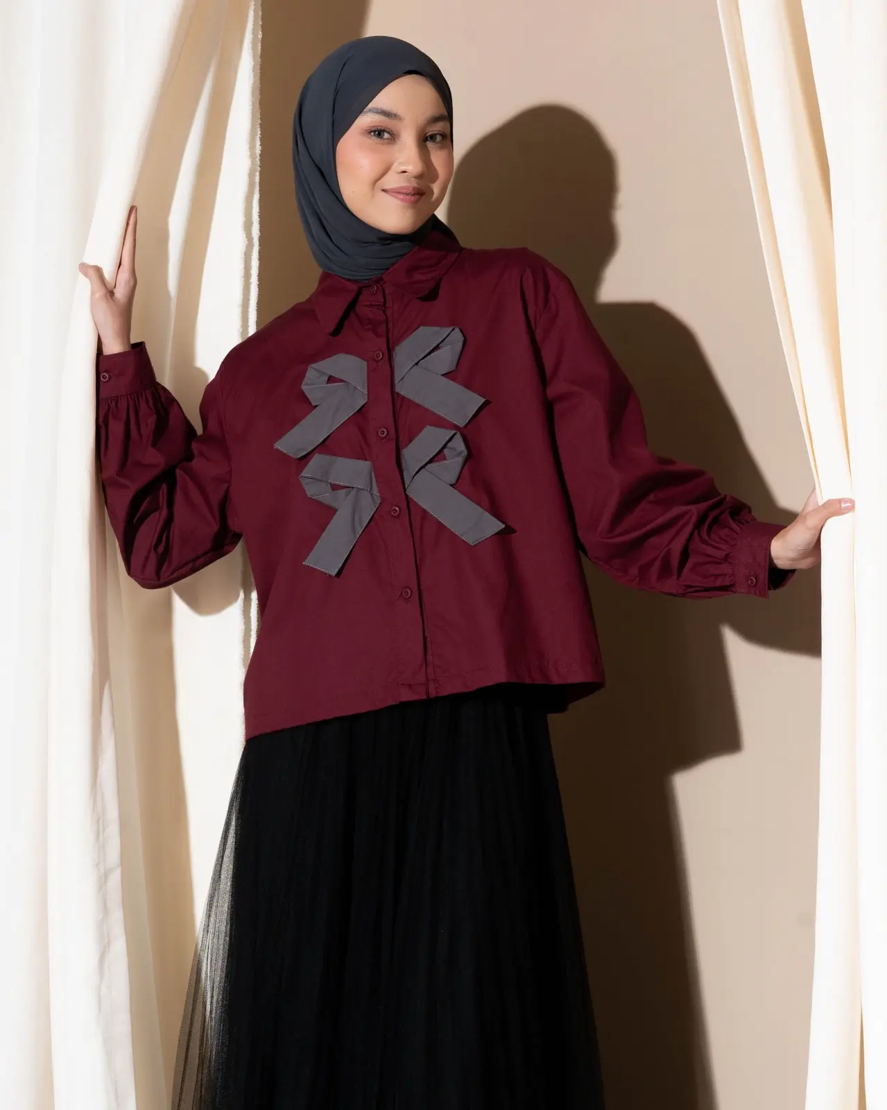 Soljin Shirt Maroon