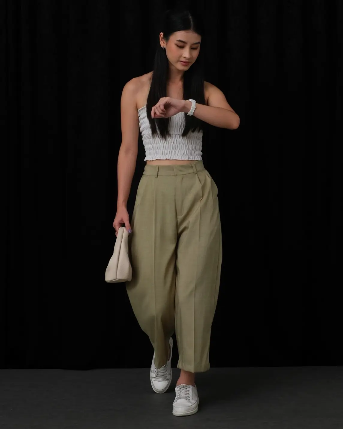 Yelvita Pants Kode M043-1 Sage Green - Image 2