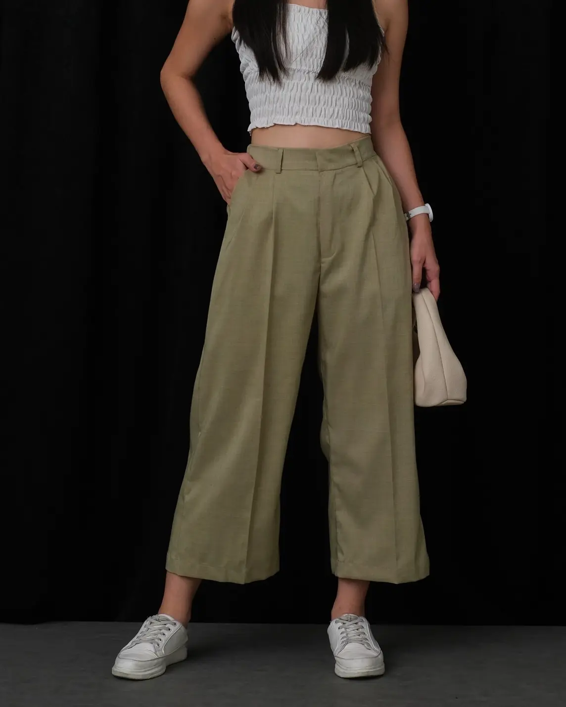 Yelvita Pants Kode M043-1 Sage Green