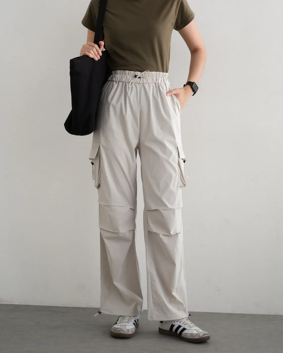 Yeva Cargo Pants Kode 144A Beige