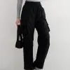 Yeva Cargo Pants Kode 144A Black - Image 2