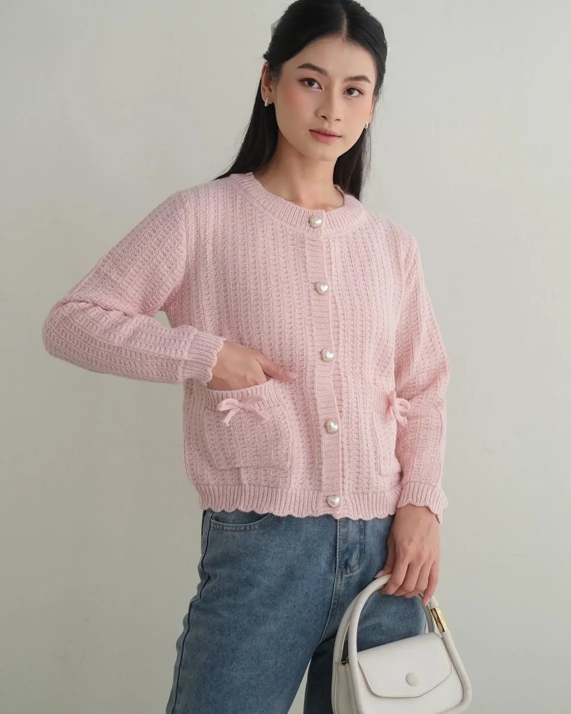 Adiba Cardigan Kode 264C Pink