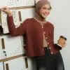 Cicelia Cardigan Kode 260C/818 Teracotta - Image 3