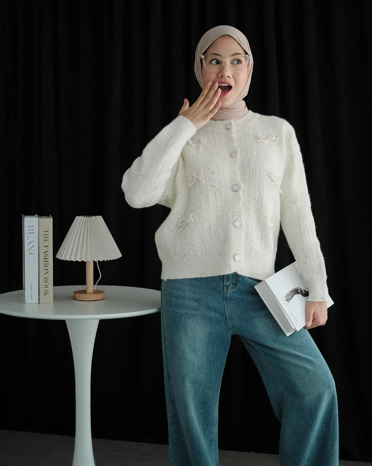 Cyra Cardigan Kode 270C Ivory - Image 2