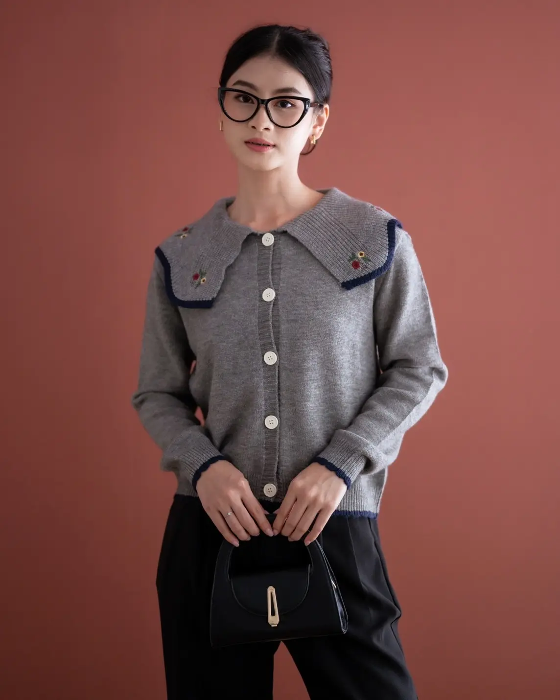 Electa Cardigan Kode 243C Dark Grey