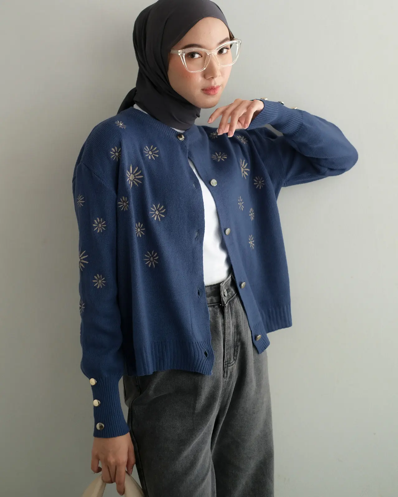 Lacia Cardi Blue Denim