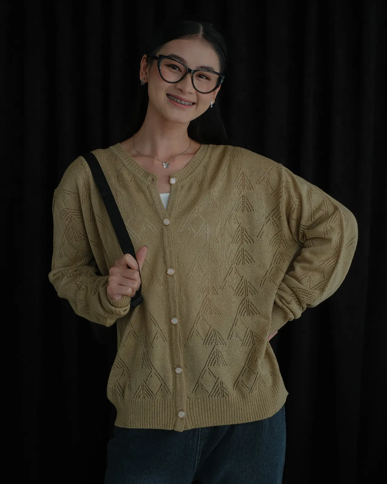 Leyvria Cardigan Khaki