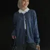 Leyvria Cardigan Blue Denim