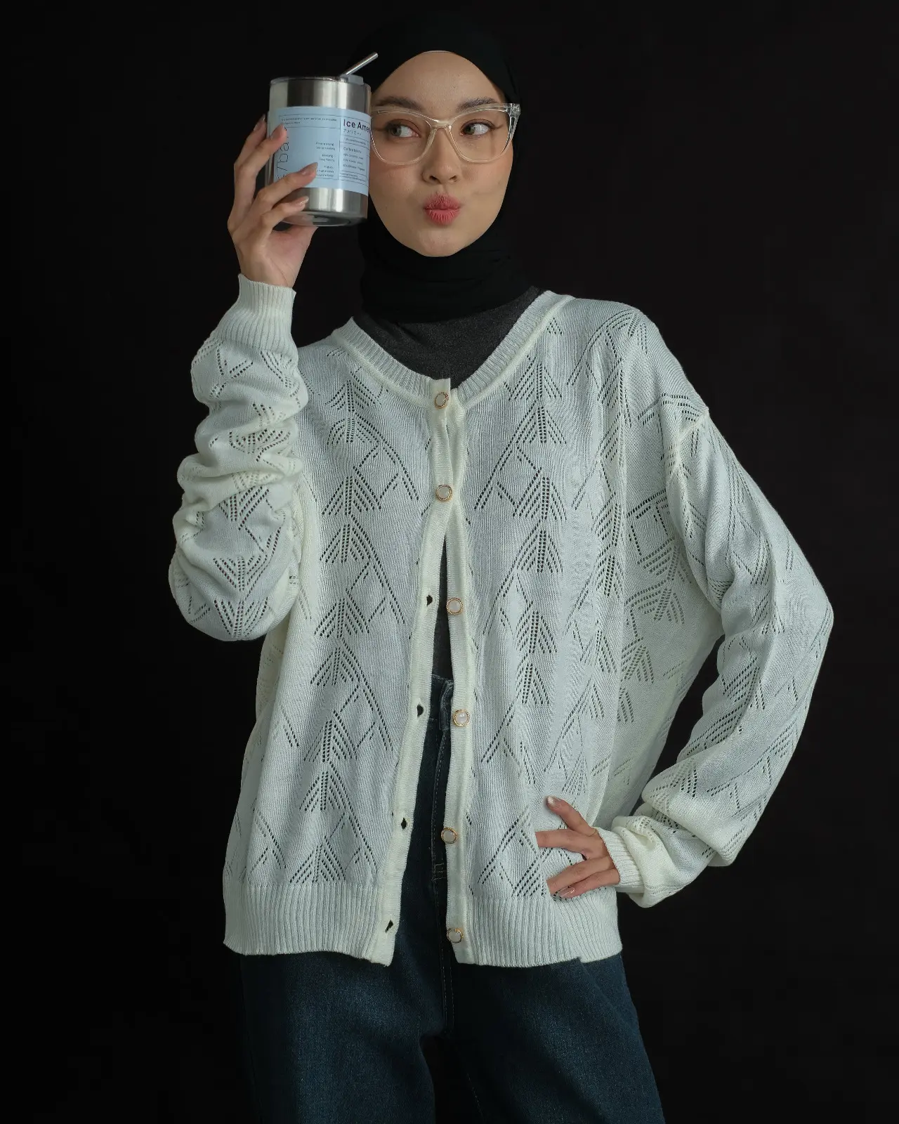 Leyvria Cardigan Ivory