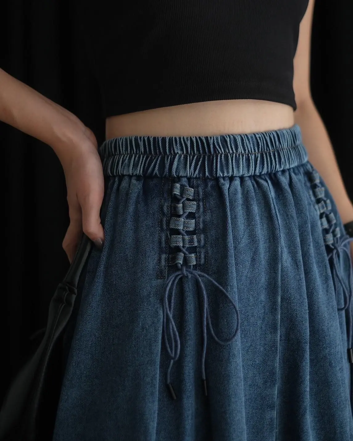 Roxy Denim Skirt Kode 294C/916 Dark Blue - Image 3