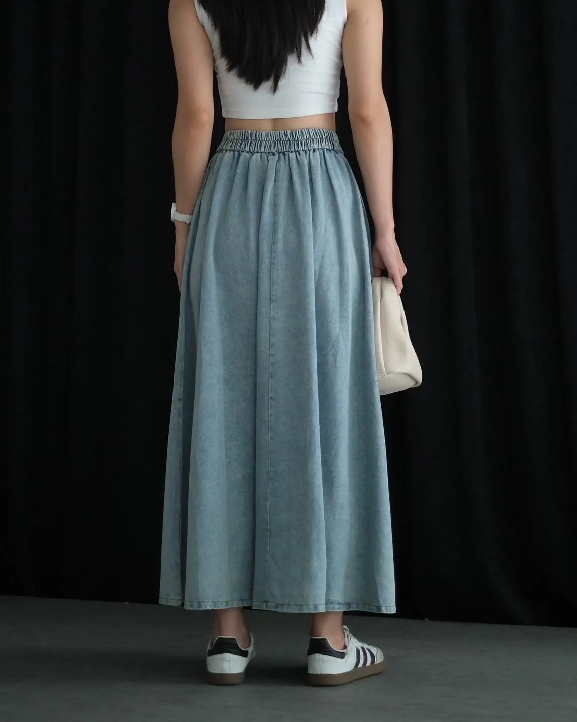Roxy Denim Skirt Kode 294C/916 Light Blue - Image 4