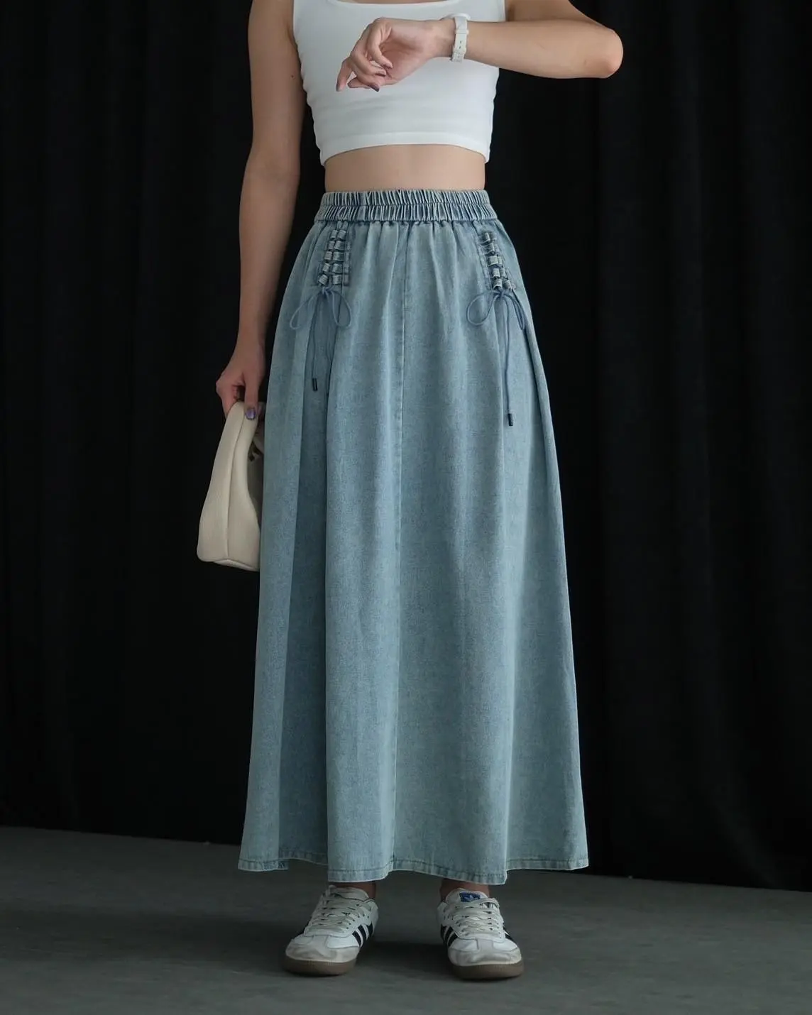 Roxy Denim Skirt Kode 294C/916 Light Blue - Image 3