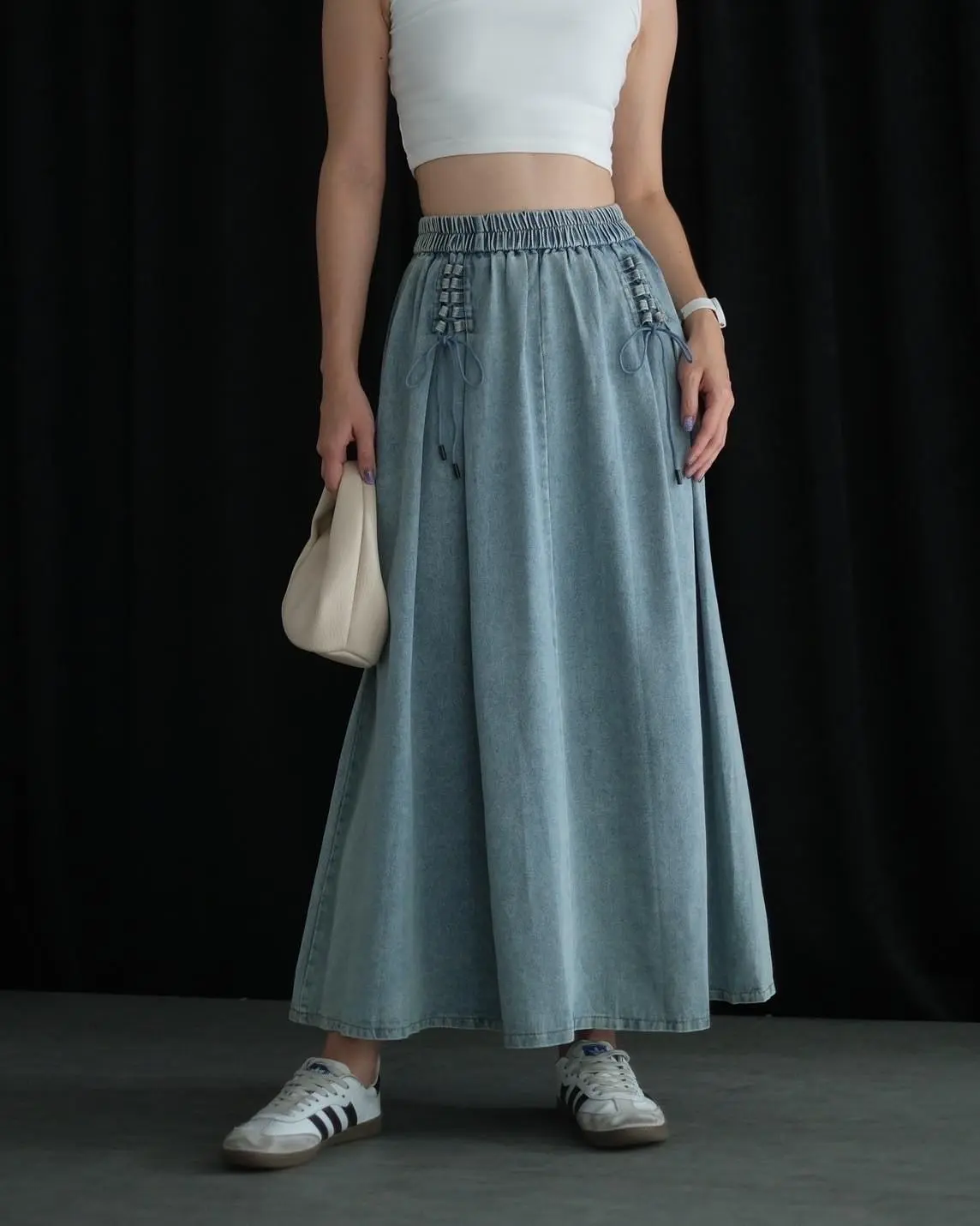 Roxy Denim Skirt Kode 294C/916 Light Blue - Image 2