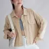 Elaxi Denim Jacket Kode 818 Cream - Image 2