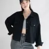 Elaxi Denim Jacket Kode 818 Black - Image 4
