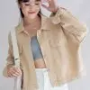 Elaxi Denim Jacket Kode 818 Cream