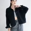 Elaxi Denim Jacket Kode 818 Black