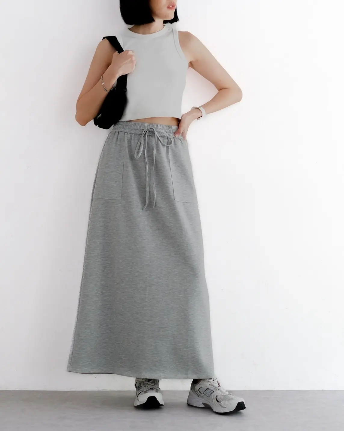 Indira Skirt Kode 42D Light Grey - Image 2