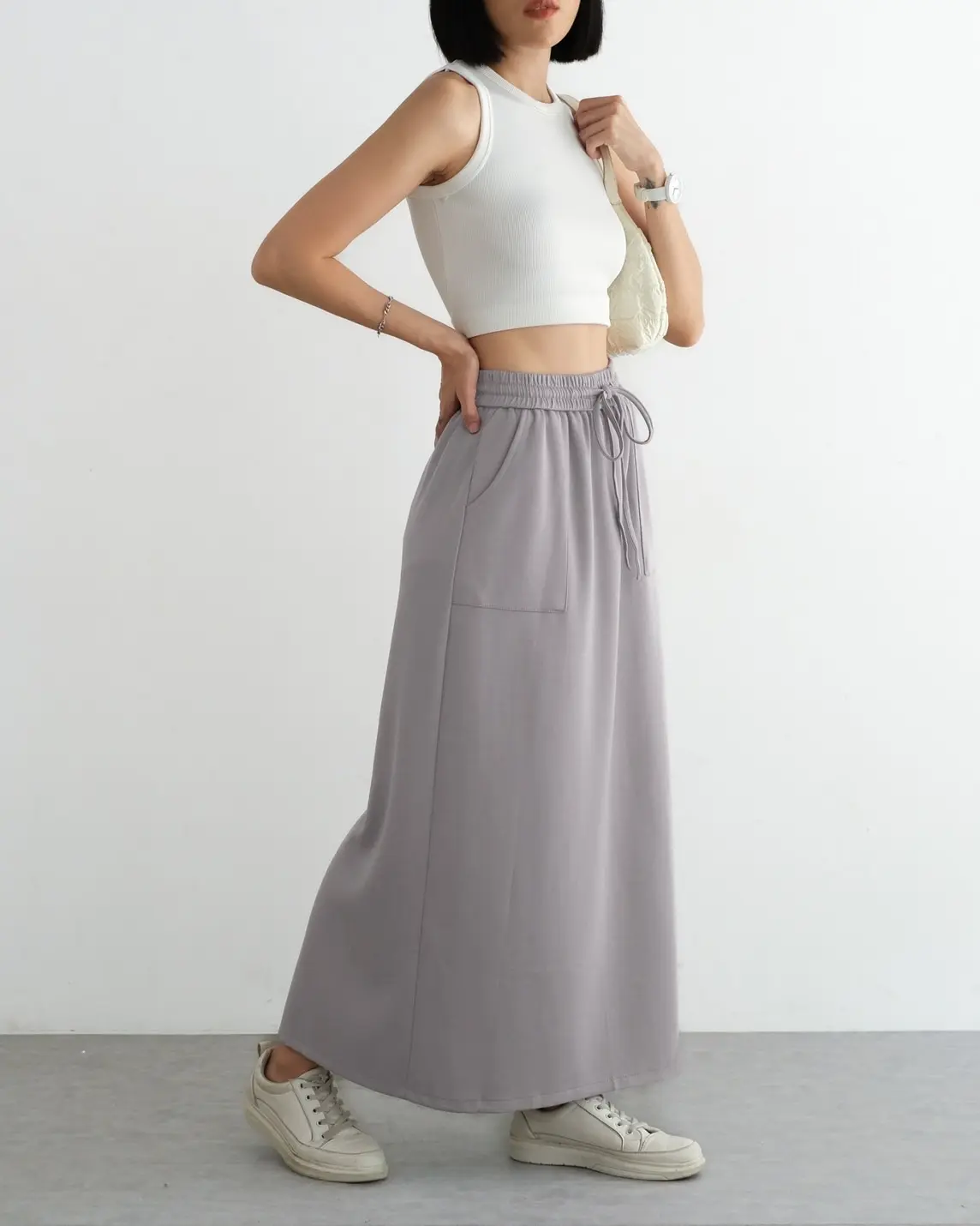 Indira Skirt Kode 42D Grey - Image 3